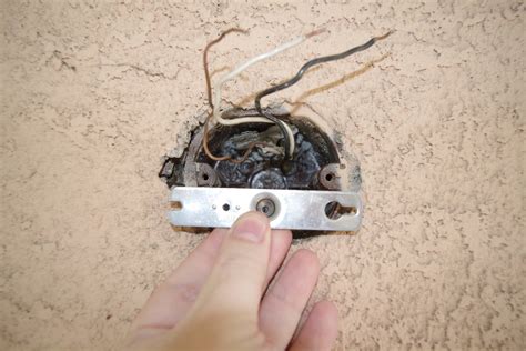 junction box bridge cant screw|stripped hole in junction box.